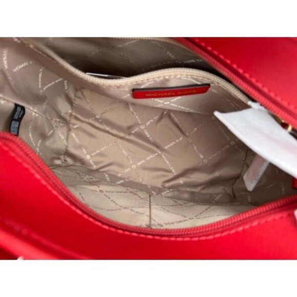 Michael Kors tote carryall handbag xs convertible top zip crossbody Flame Brown - Picture 10 of 10